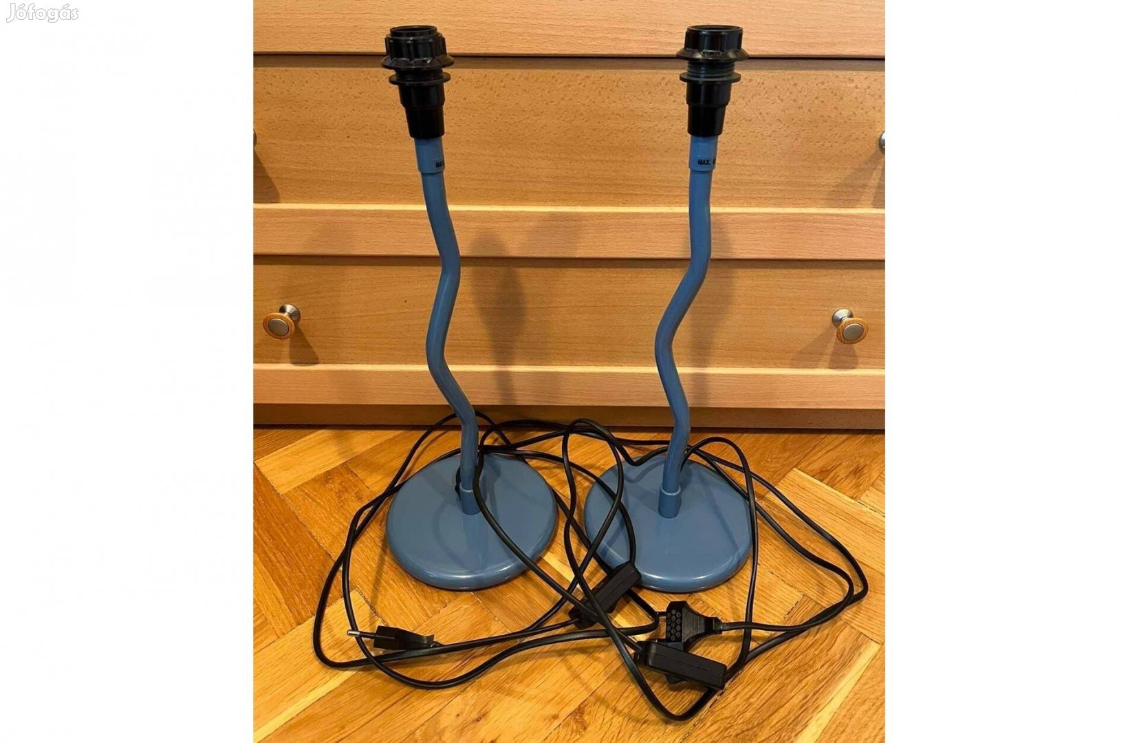 2 db IKEA kék asztali lámpatest asztalilámpa-test