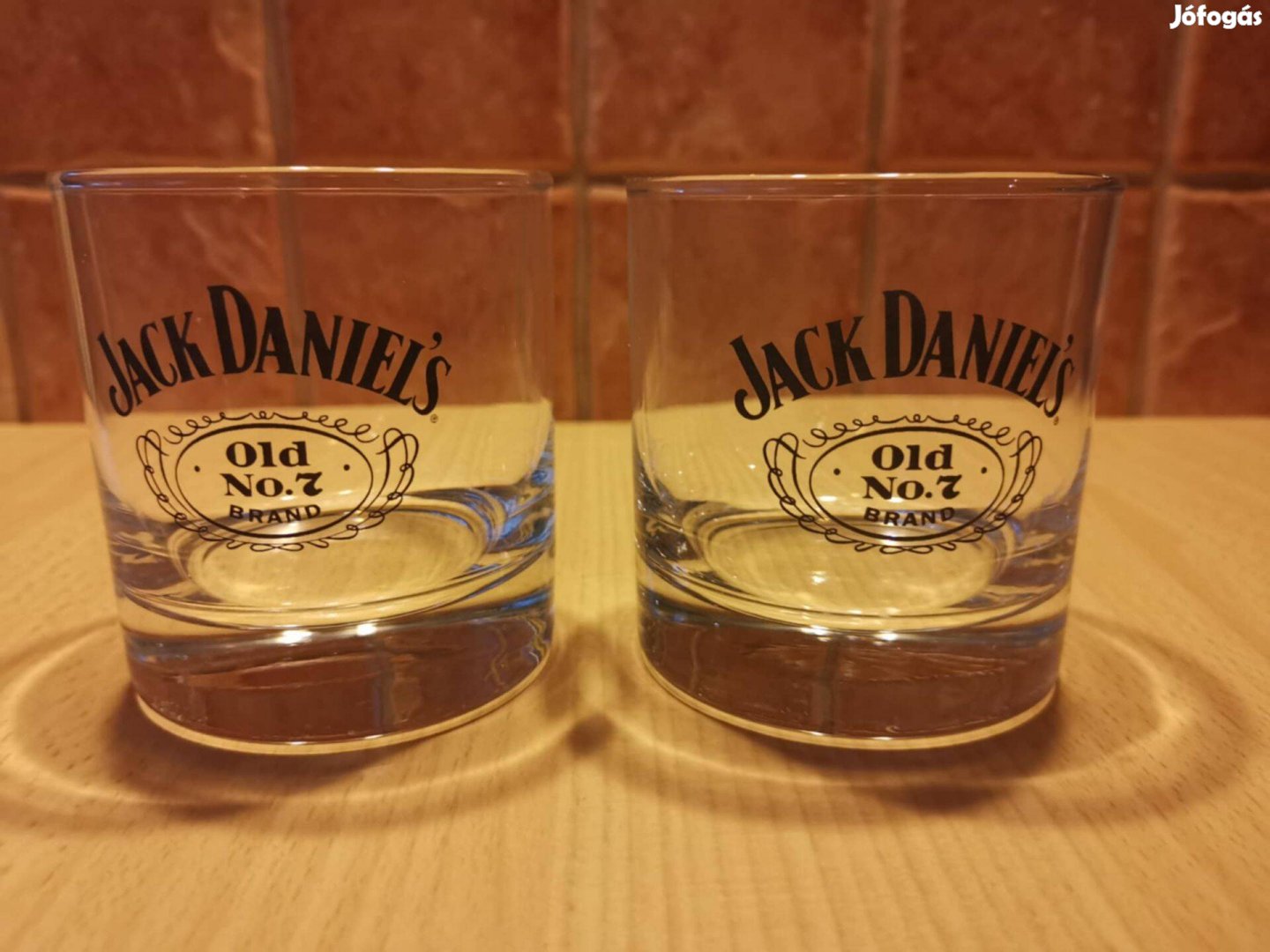 2 db Jack Daniel's whiskey-s pohár