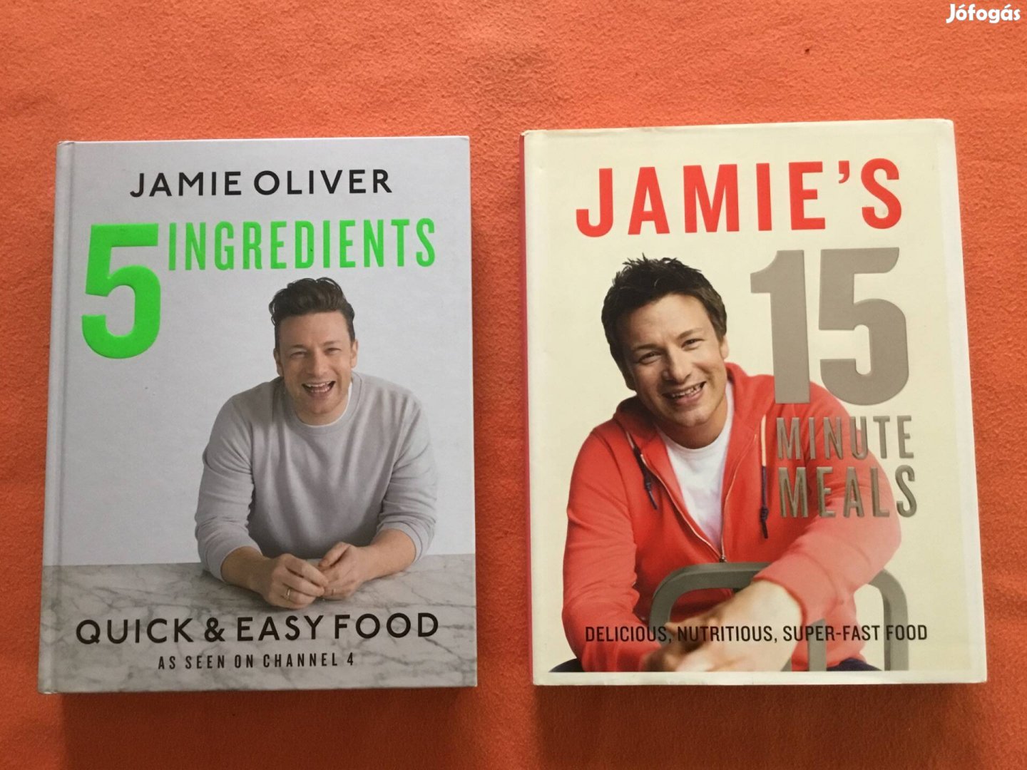 2 db Jamie Oliver angol nyelvű szakácskönyv