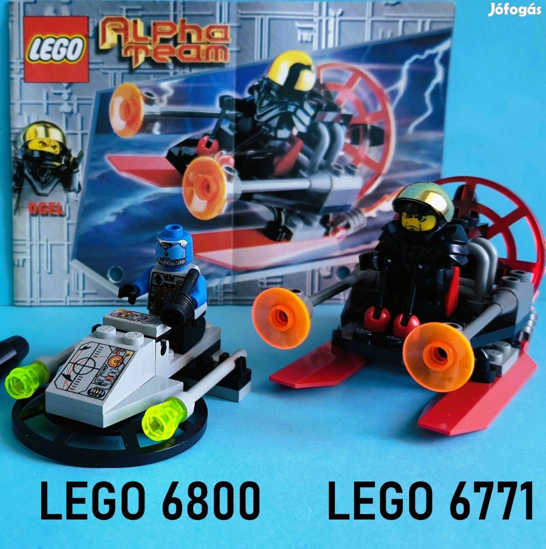 2 db LEGO: 6800 Cyber Blaster, 6771 Ogel Command Striker, útmutatóval