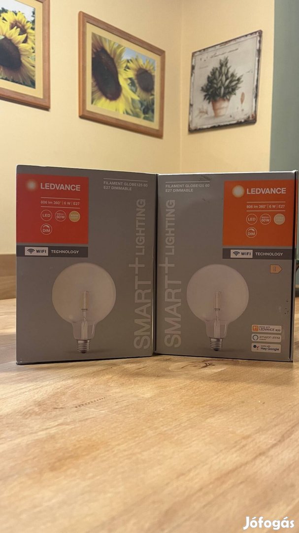 2 db Ledvance Smart+ Filament Globe 125 60 1 db áráért!