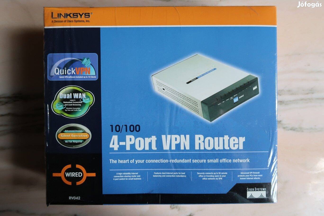 2 db Linksys RV042 Dual WAN VPN router