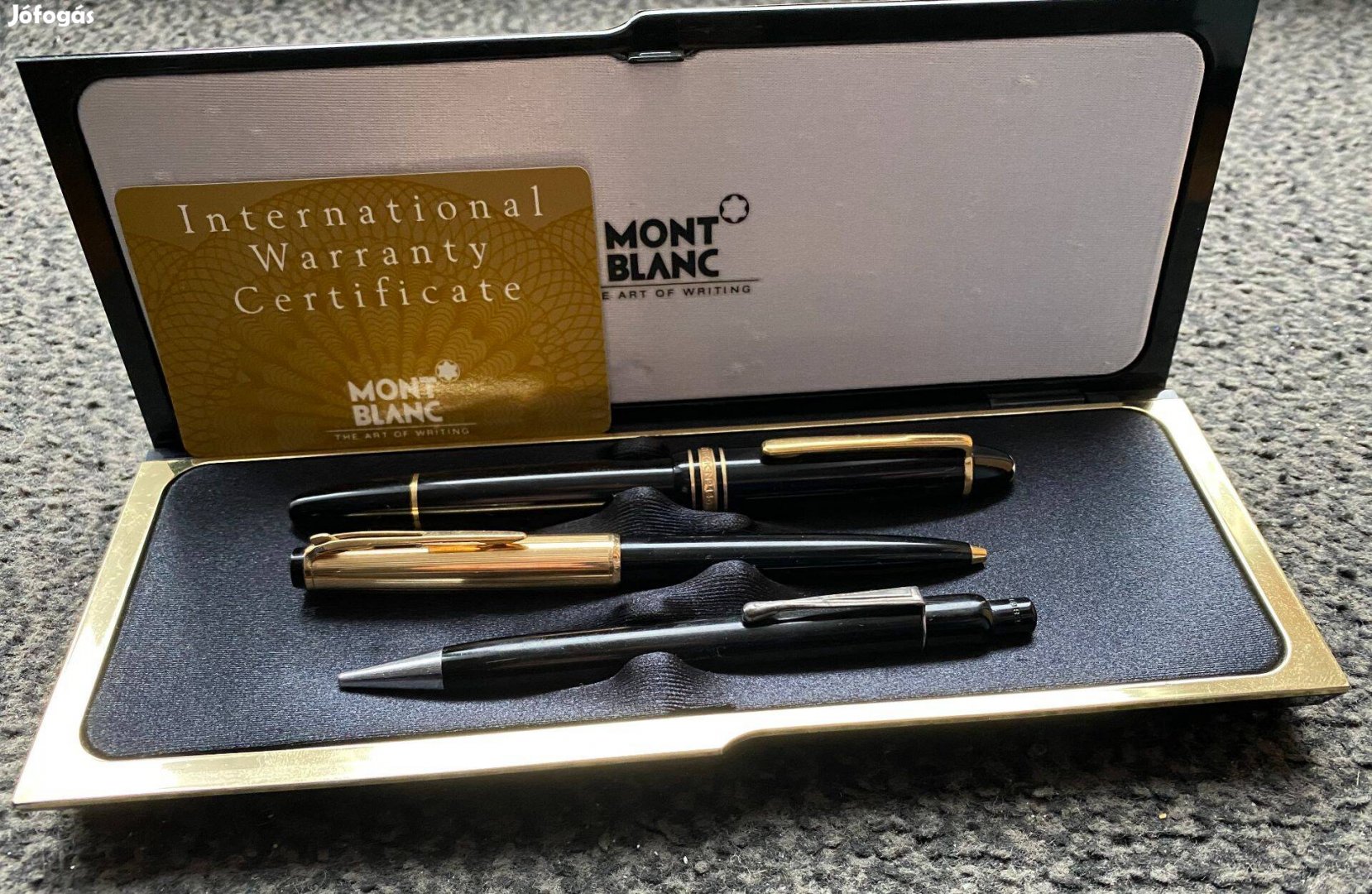 2 db MONT Blanc toll készlet + tinta (certifikáttal)