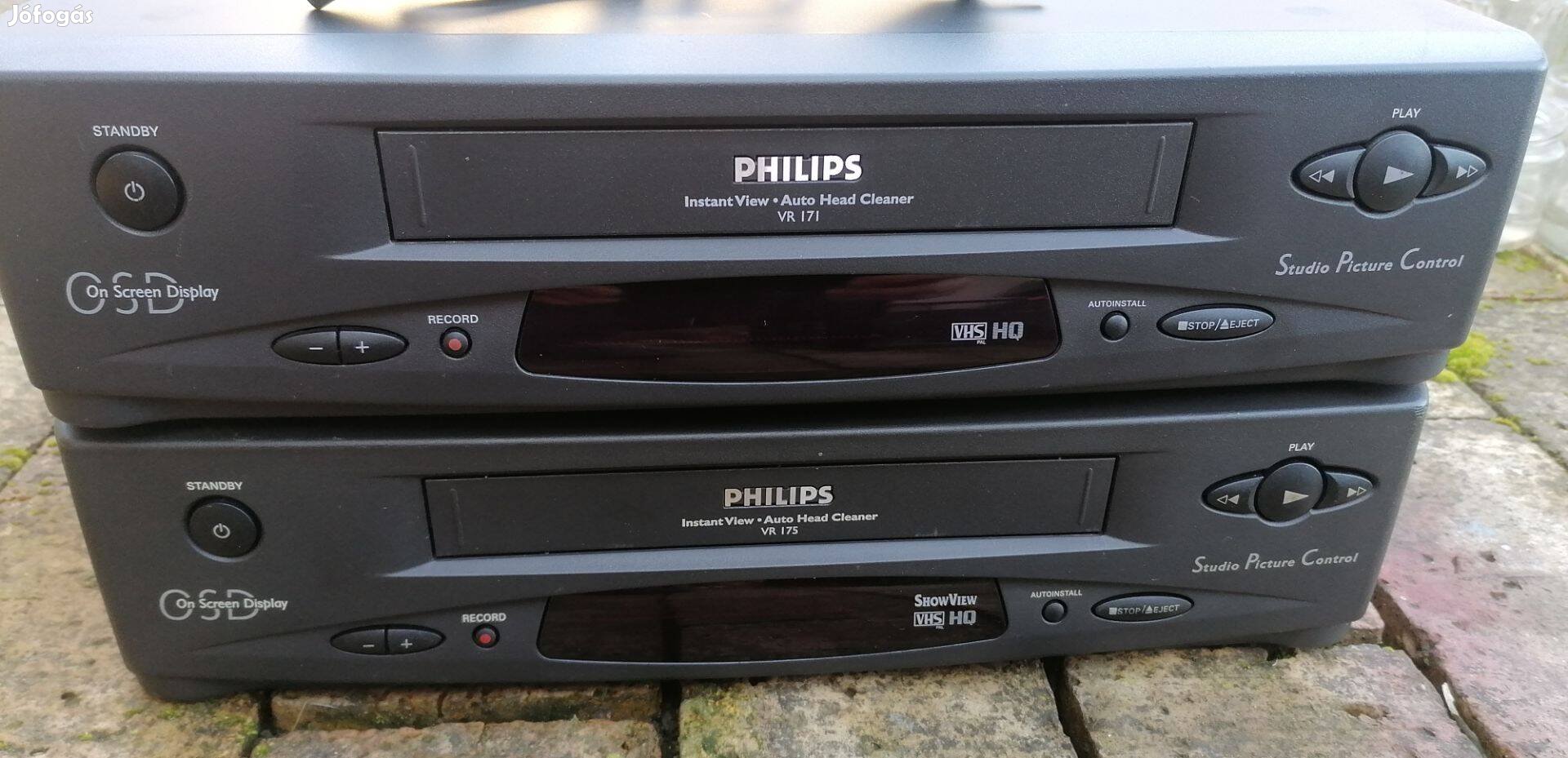 2 db Philips videomagnó