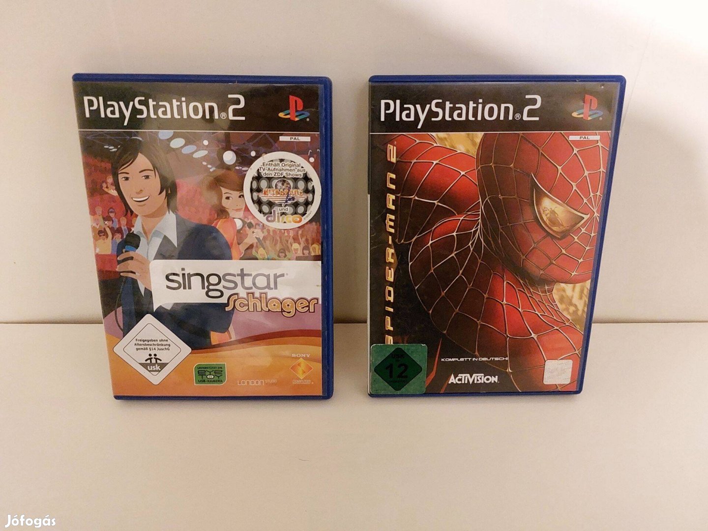 2 db Playstation 2-es (PS2) német nyelvű játék elad