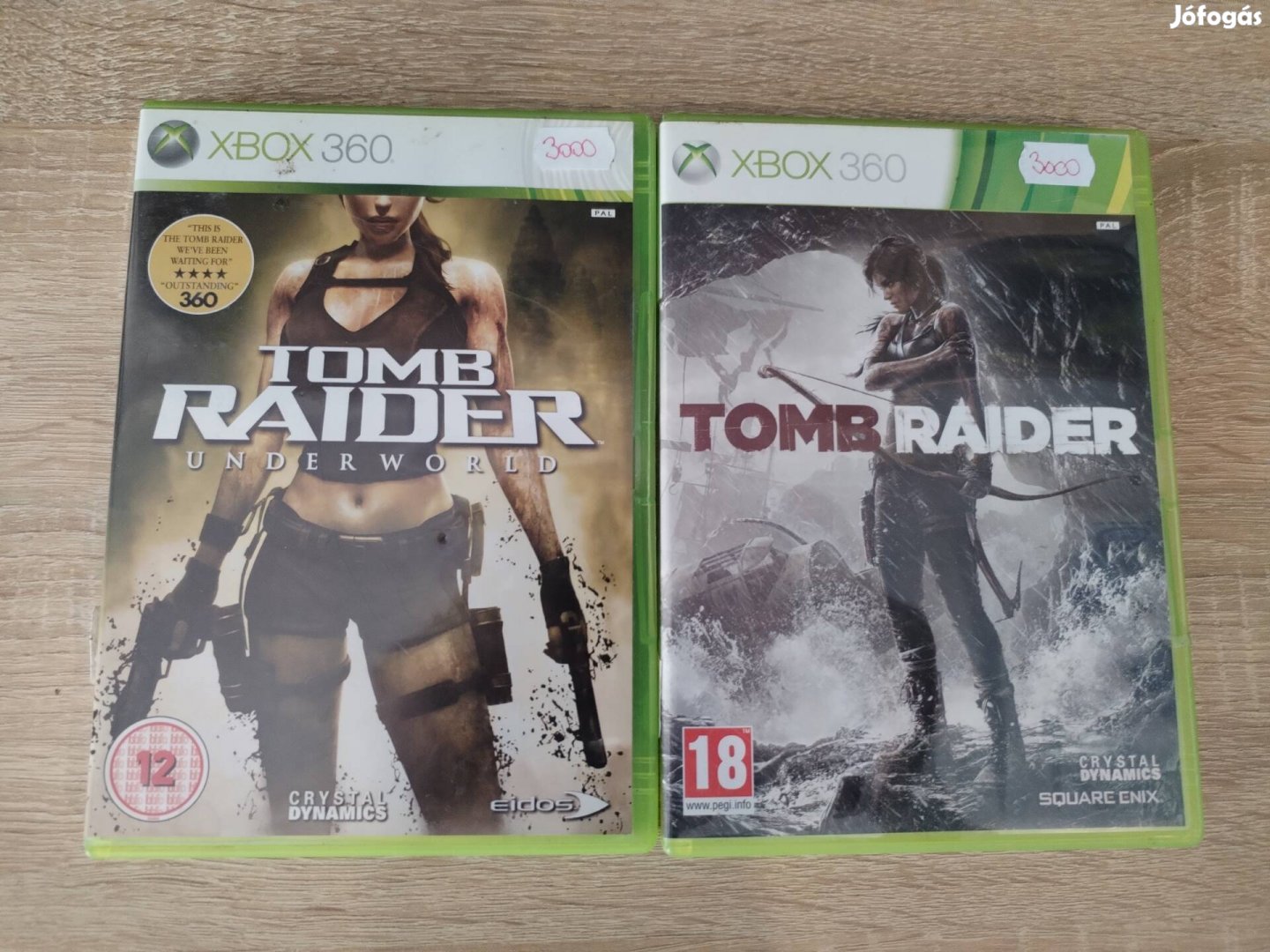 2 db Tomb Raider Xbox 360 játék 
