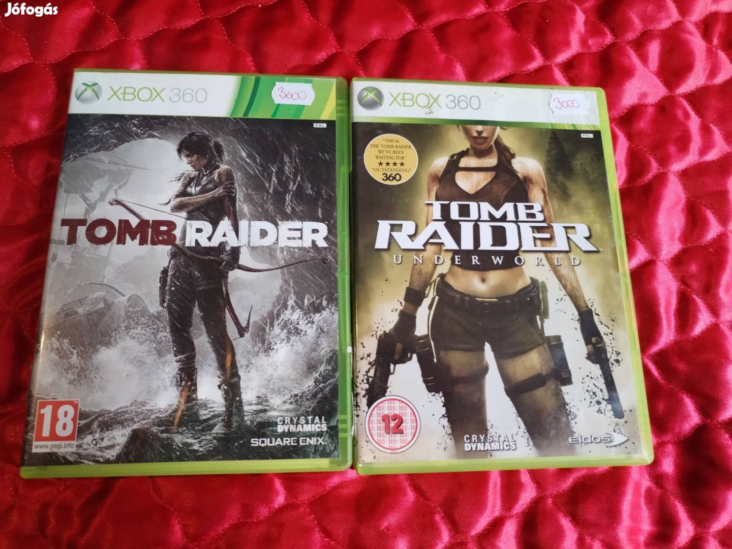 2 db Tomb Raider Xbox 360 játék 