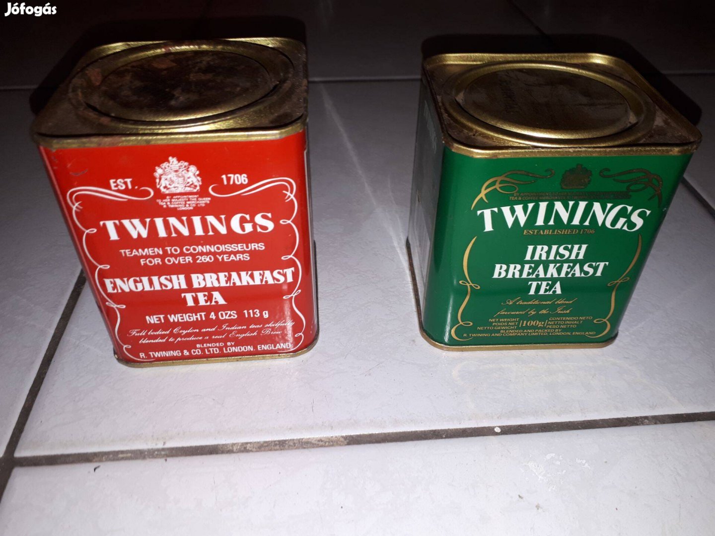 2 db Twinings retro fém teásdoboz