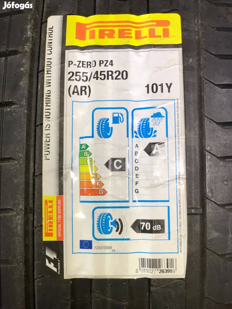 2 db Új Pirelli Pzero AR - 255/45 R20 101Y nyári gumi