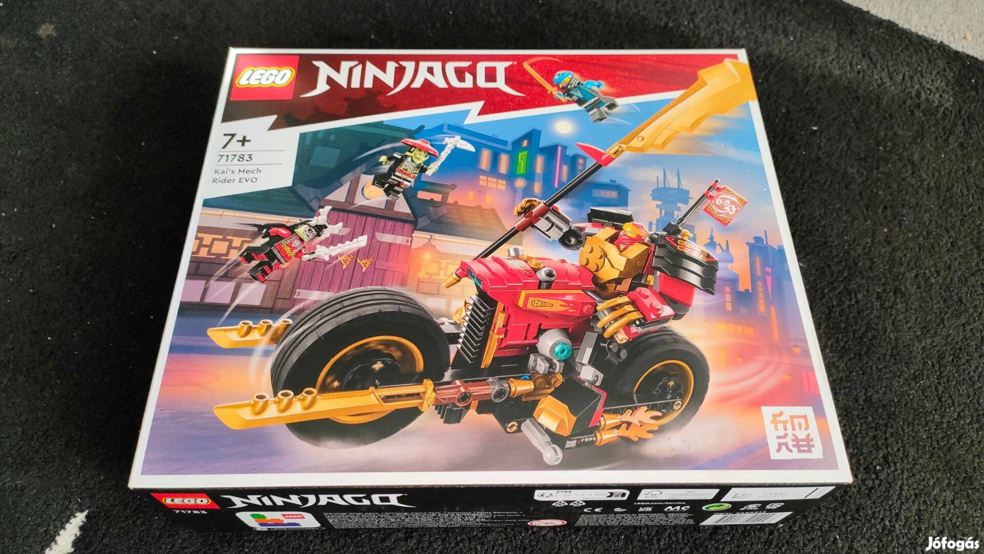 2 db Új, LEGO Ninjago 71783 KAI Evo robotversenyzője