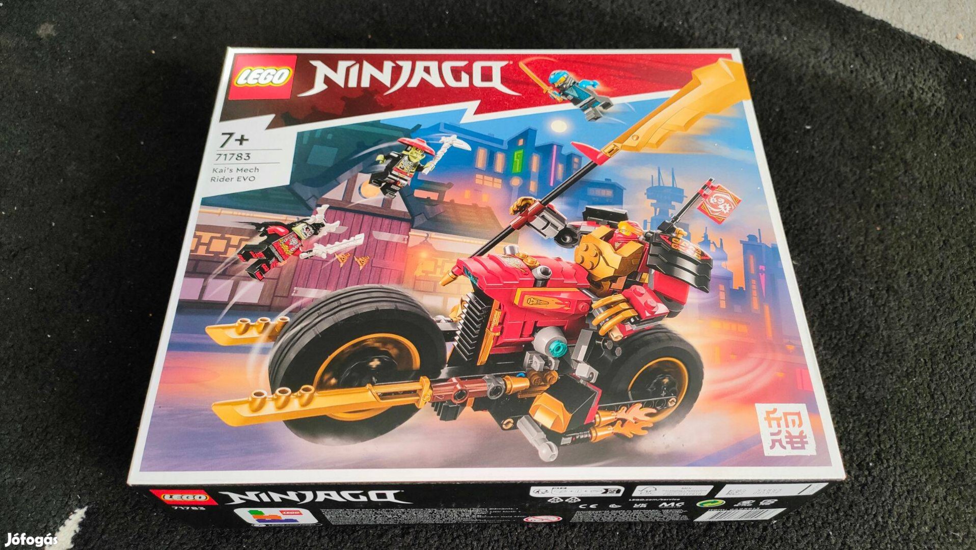 2 db Új, LEGO Ninjago 71783 KAI Evo robotversenyzője