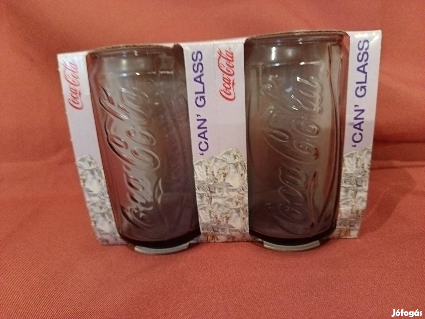 2 db = Coca cola üveg pohár lila eladó Új !