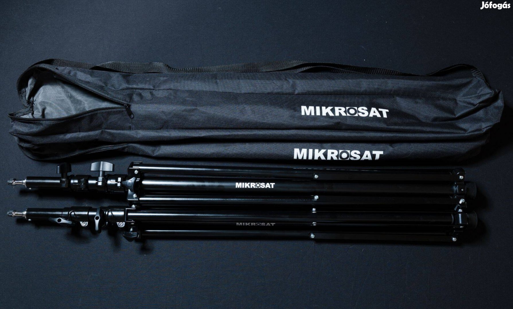 2 db - Mikrosat Lámpaállvány MK-806 - (max. 6kg, 258cm) - hordtáskával