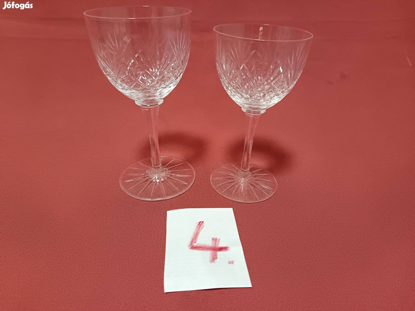 2 db Régi talpas likőrös üveg italos pohár eladó ! 4