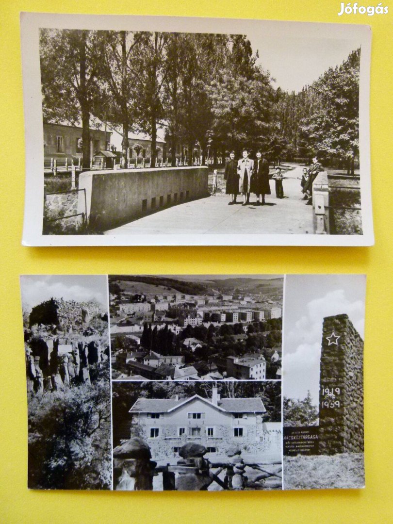 2 db. salgótarjáni képeslap