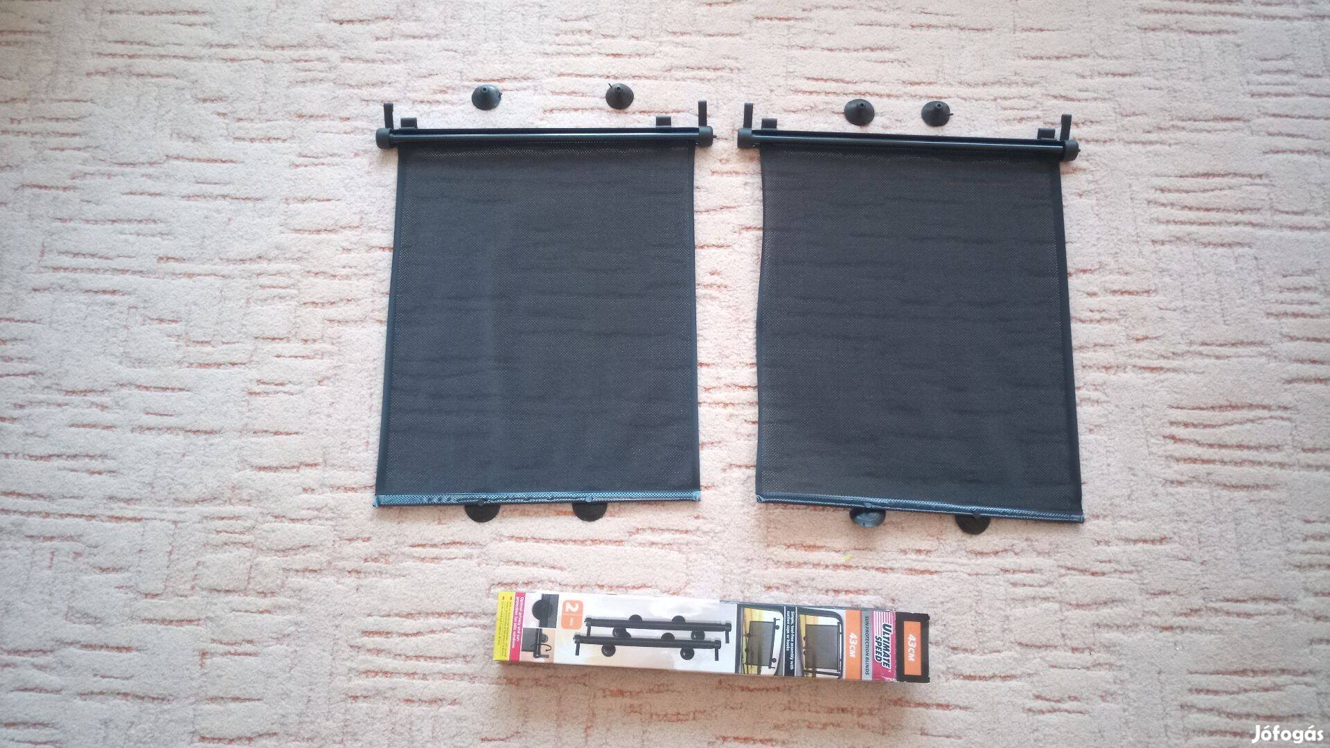 2 db autós napellenző, napvédő roló 43 cm