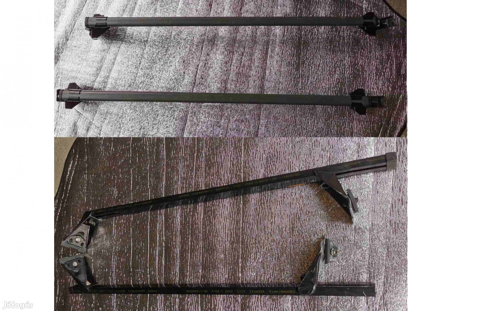 2 db eladó autó tetőrúd, tetőcsomagtartó