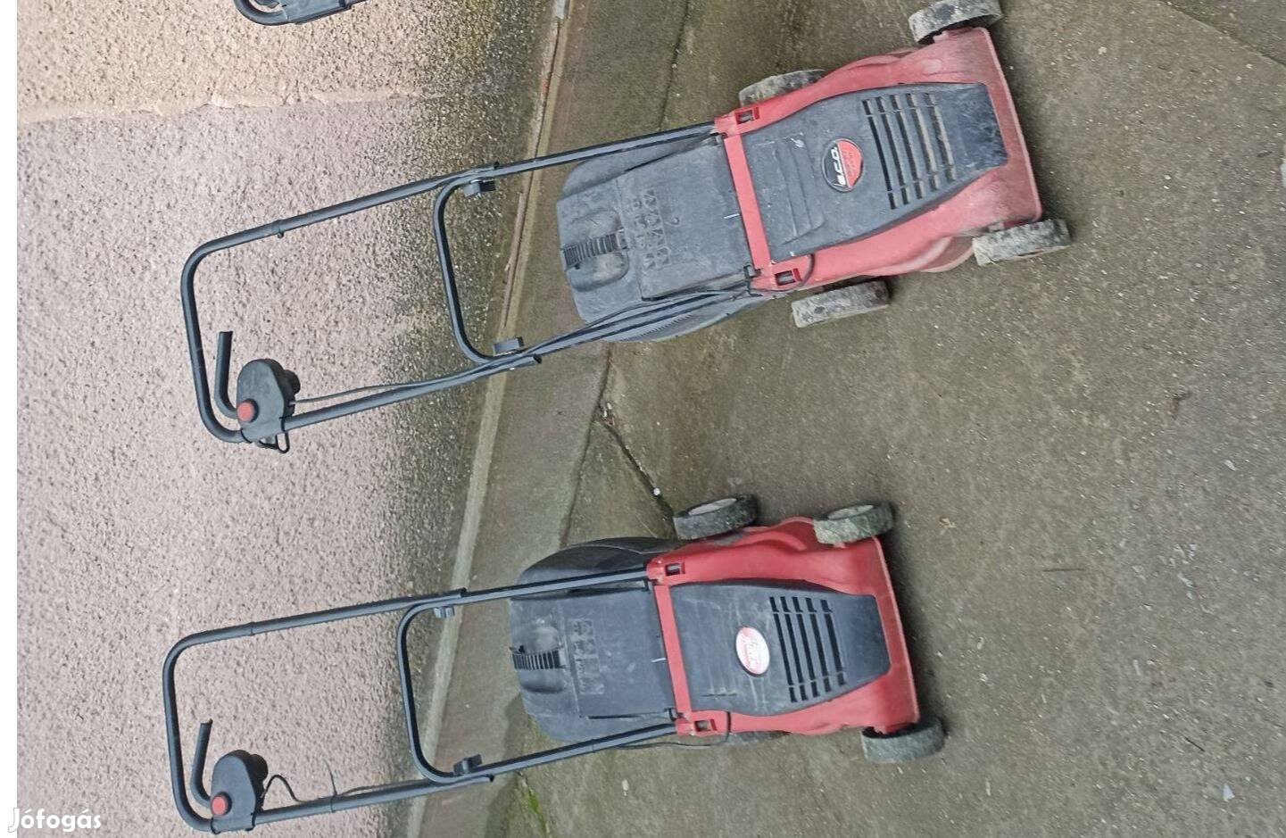 2 db elektromos fűnyíró hibátlanok 1000 watt 31 cm késszélesség