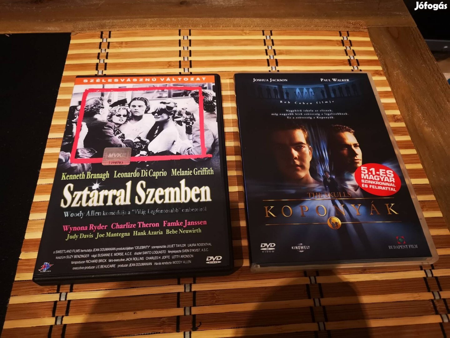 2 db eredeti DVD film_Sztárral szemben + Koponyák