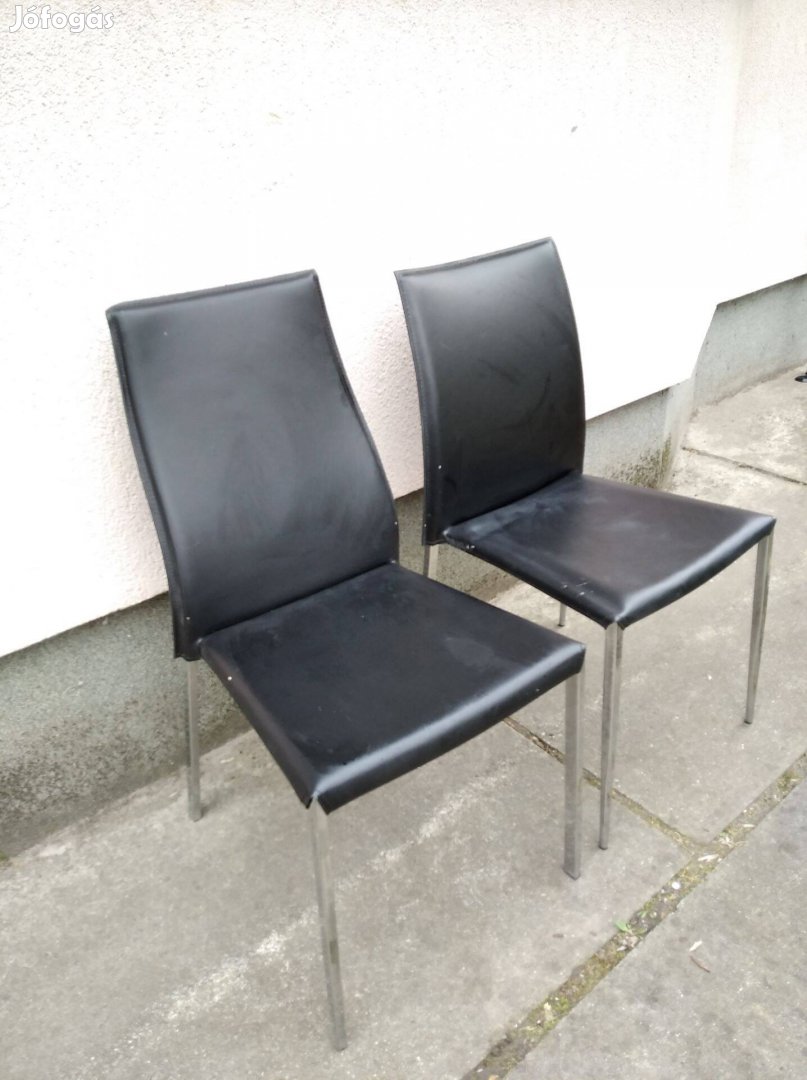 2 db éttermi kerti fém szék kiállítási darabok terasz bútor