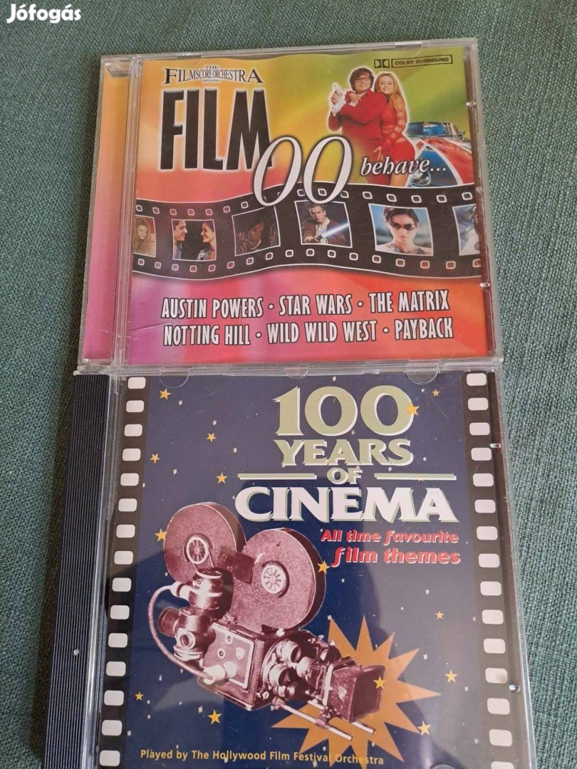 2 db filmzene CD: Film 00 és 100 Yers of Cinema