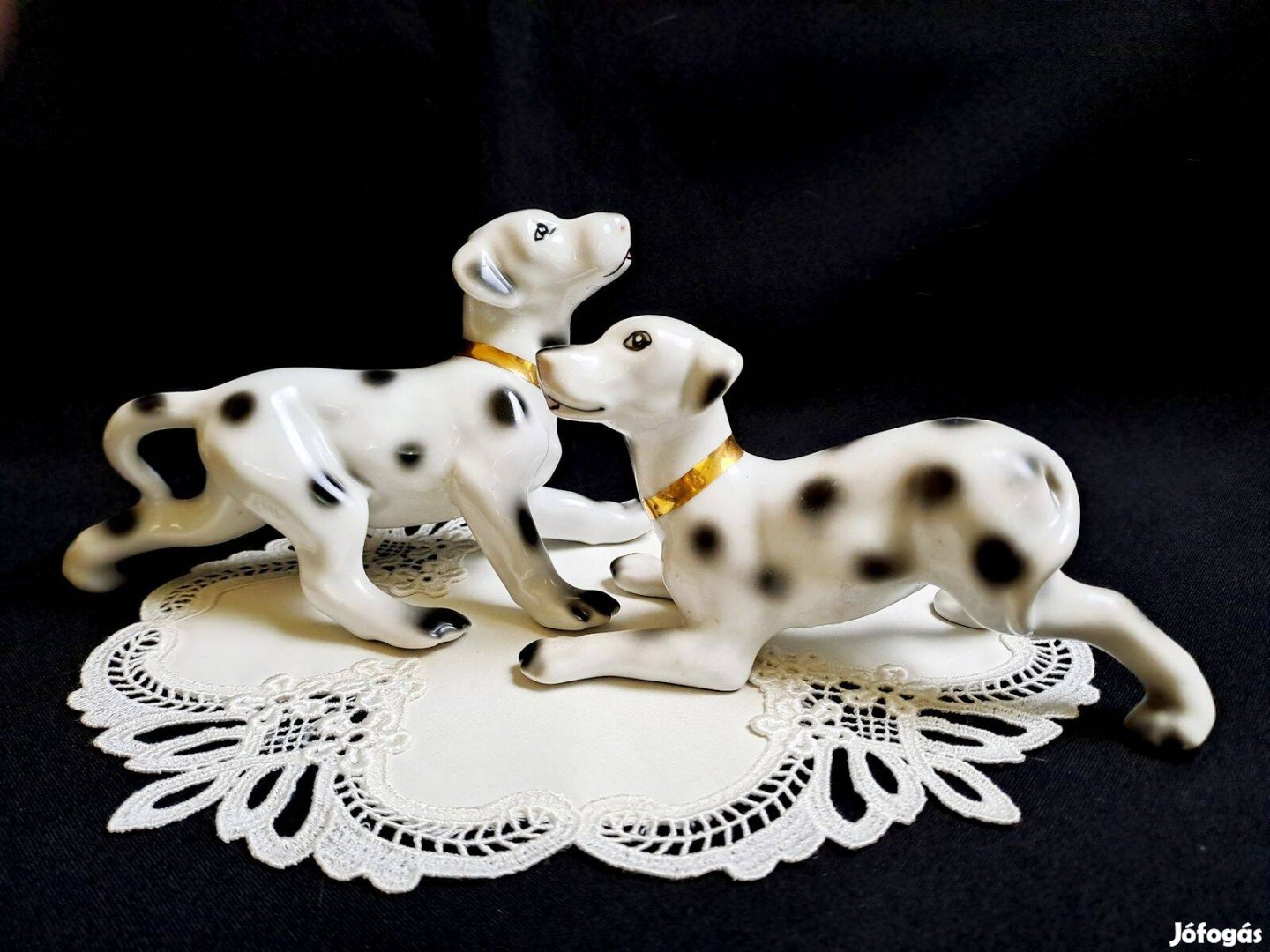 2 db gyönyörű porcelán Dalmata kutya