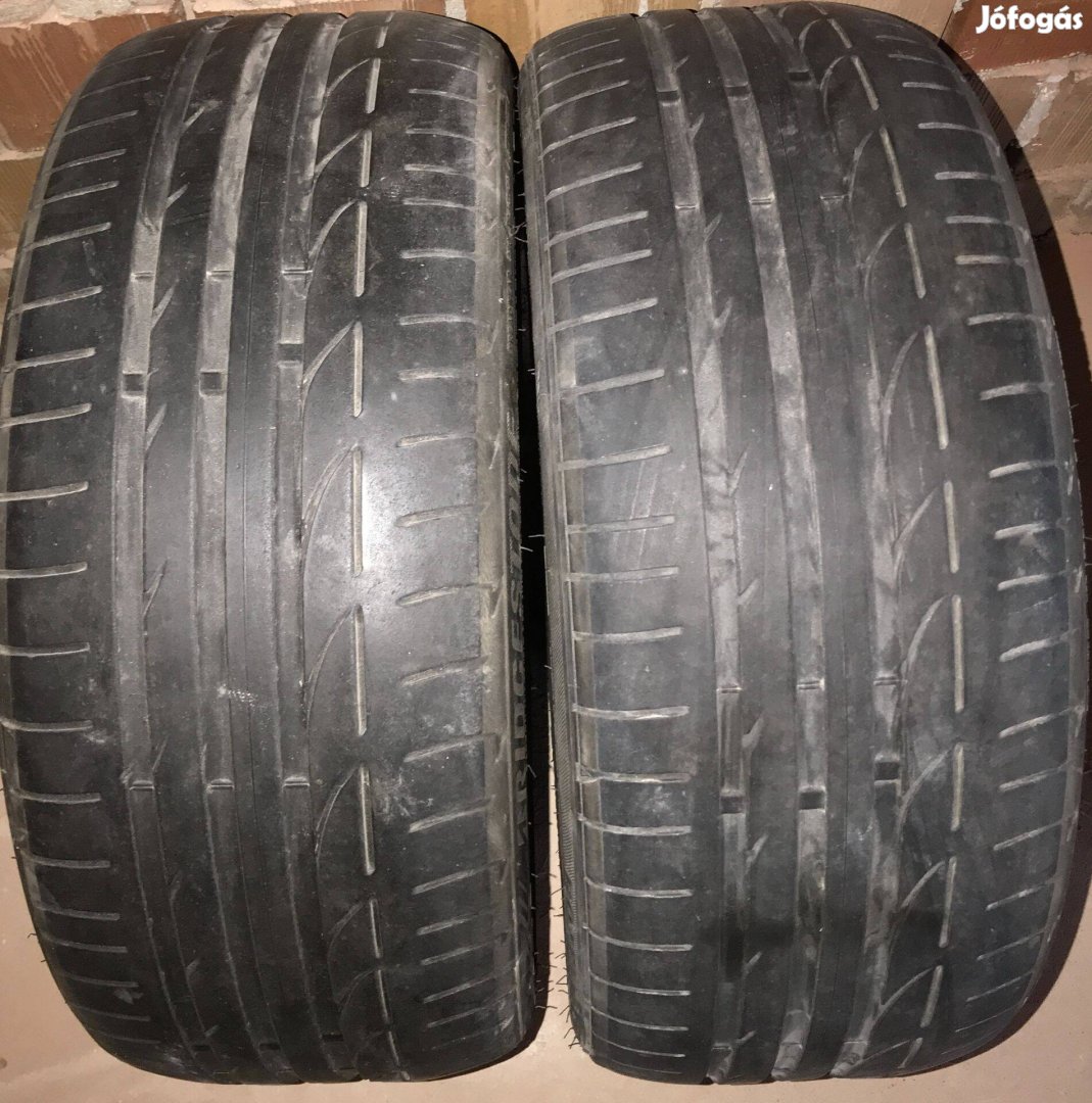 2 db használt Bridgestone Potenza S001 RFT - 225/40 R19 89Y nyári gumi