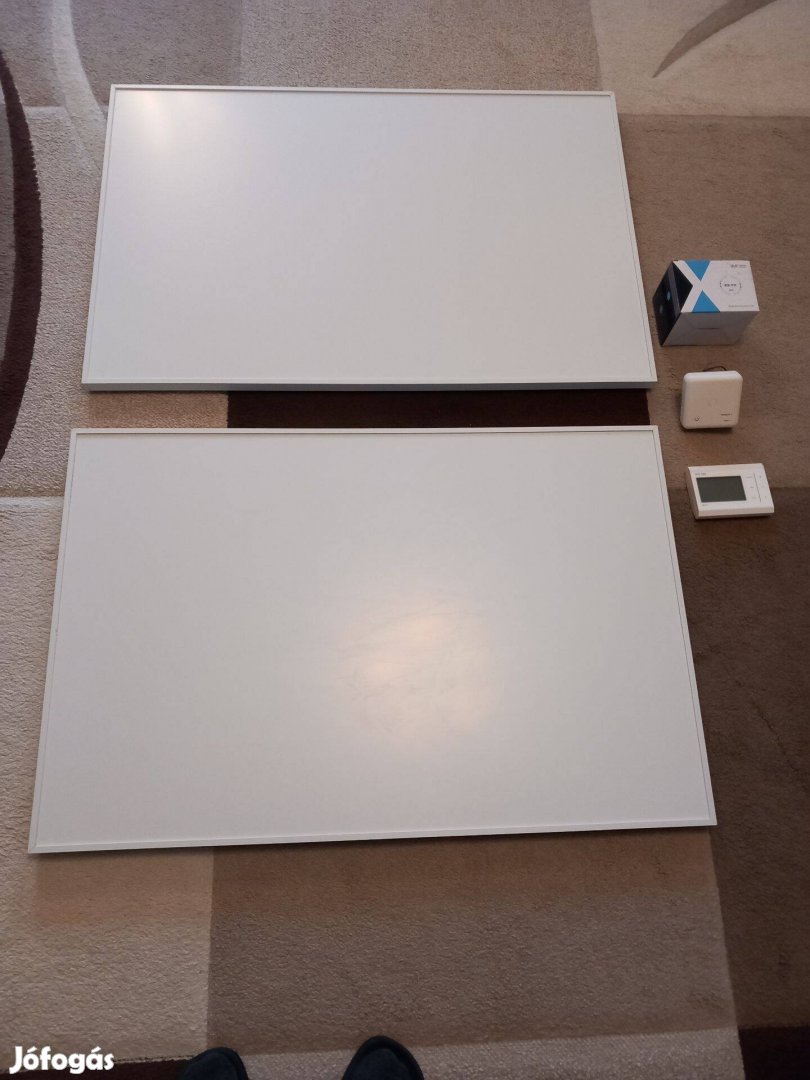 2 db használt Bvf 600 W infrapanel, vezeték nélküli termosztáttal