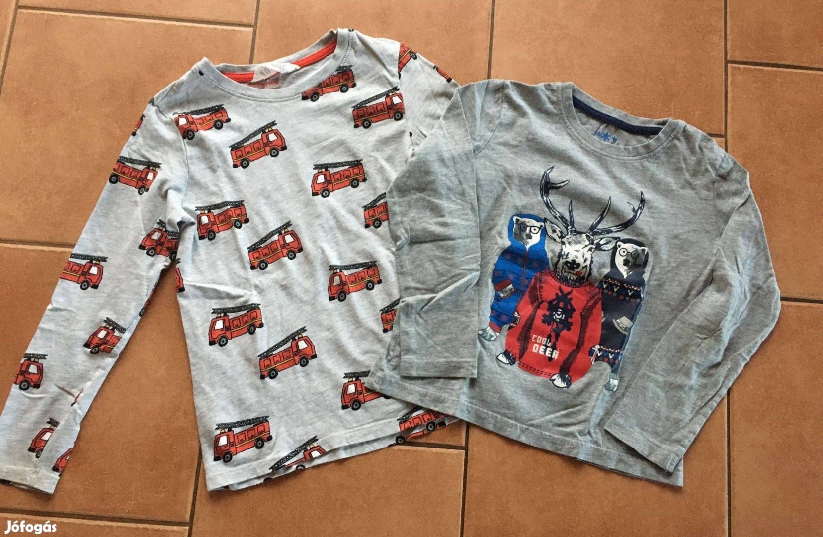 2 db hosszú ujjú felső együtt! 128-as