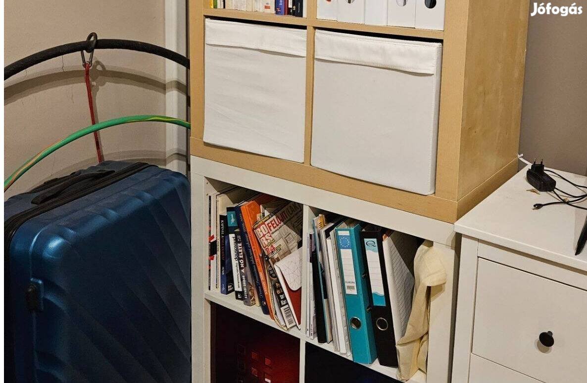 2 db ikea polc 4 db dobozzal