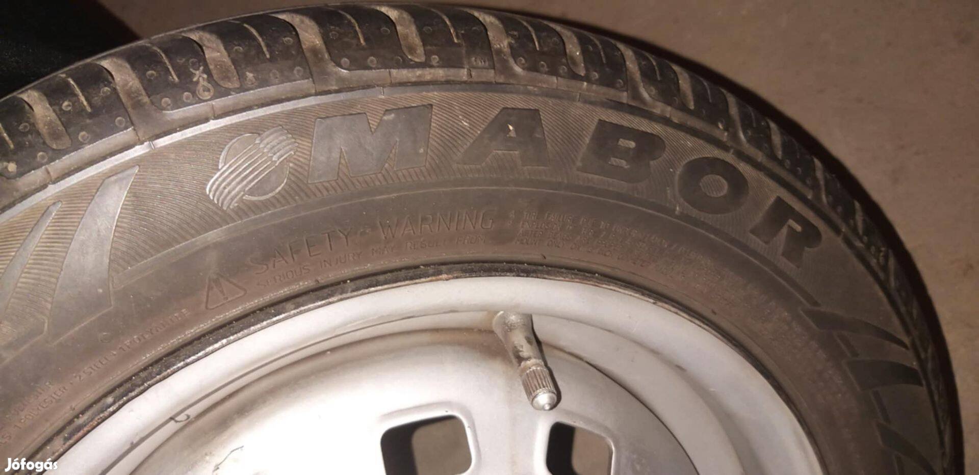 2 db jó nyári gumi 155/65 R13 gyári felnivel Matiz