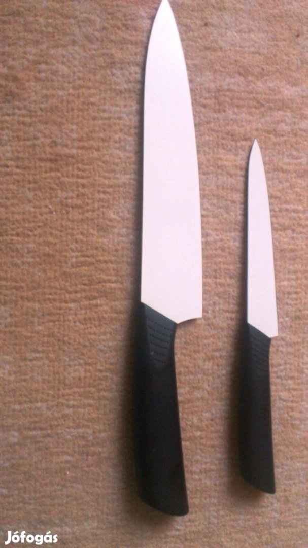 2 db kerámia bevonatos kés (szakács kés, általános kés)