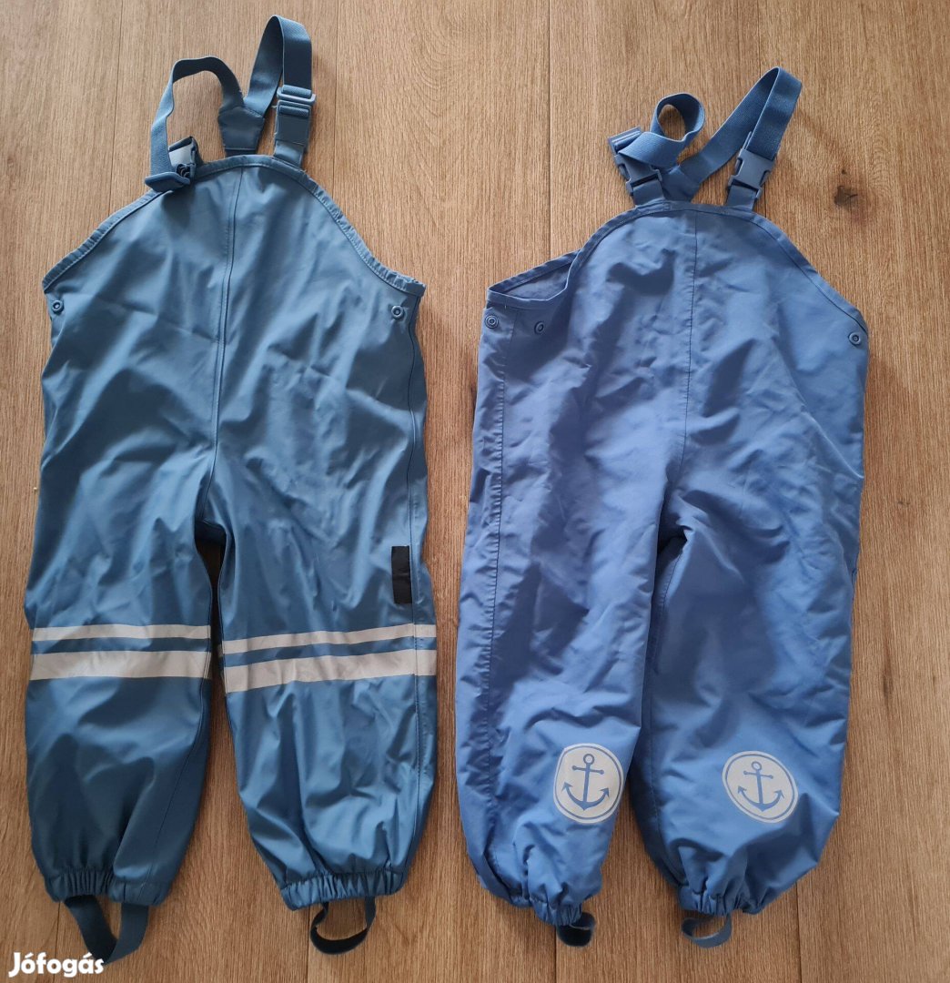 2 db kisfiú vízálló esőnadrág 8692 1.5 - 2 évesre