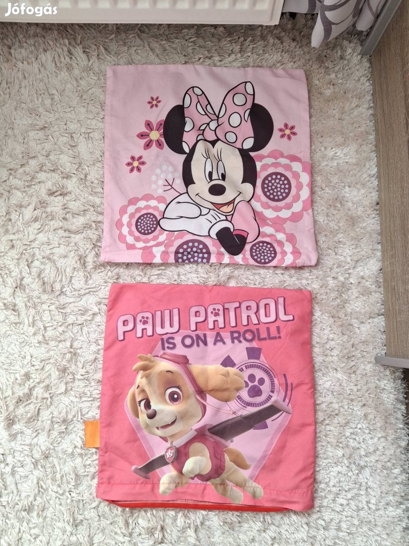 2 db kispárna huzat Minnie egér Mancs őrjárat Skye