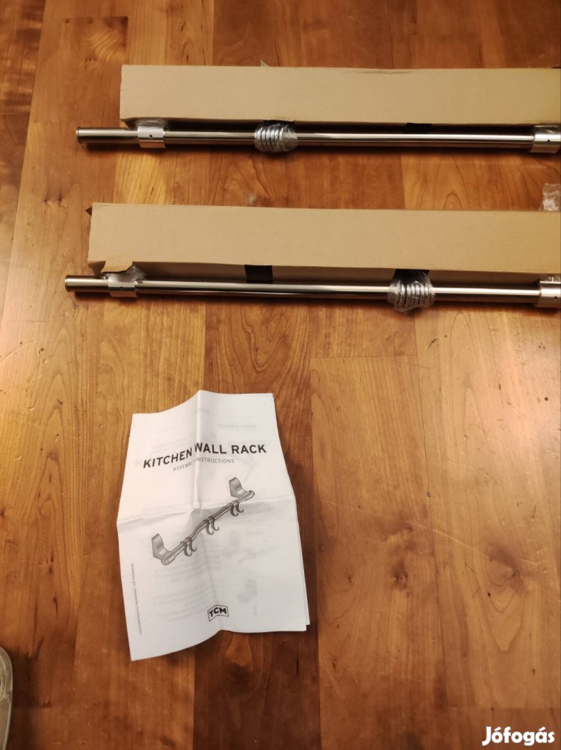 2 db konyhai sín, akasztókkal