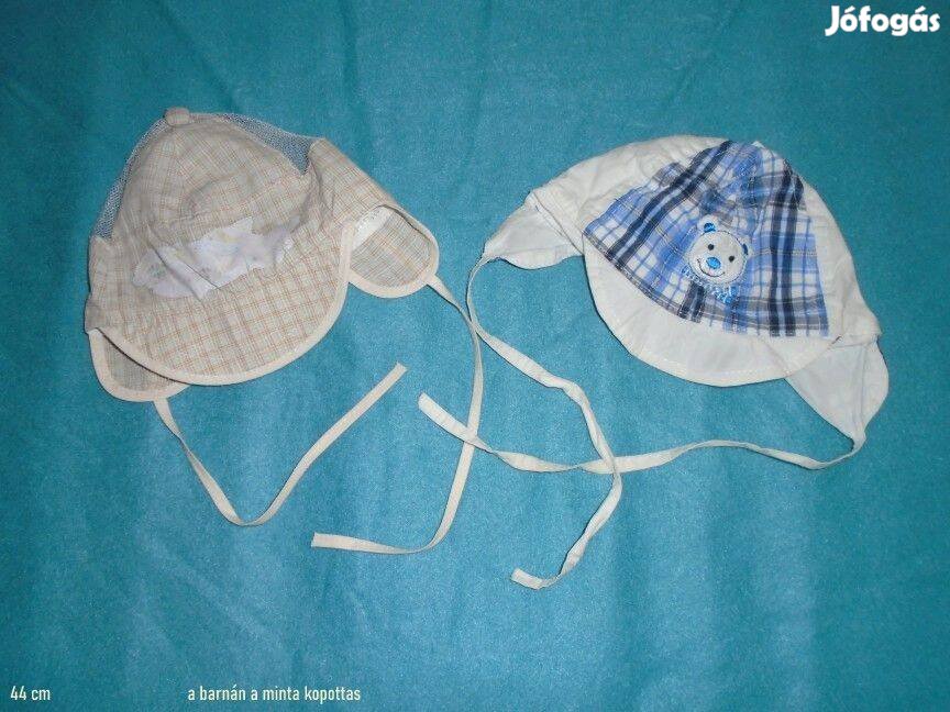 2 db kötős tavaszi nyári sapka 44 cm - 400 Ftdb mintás