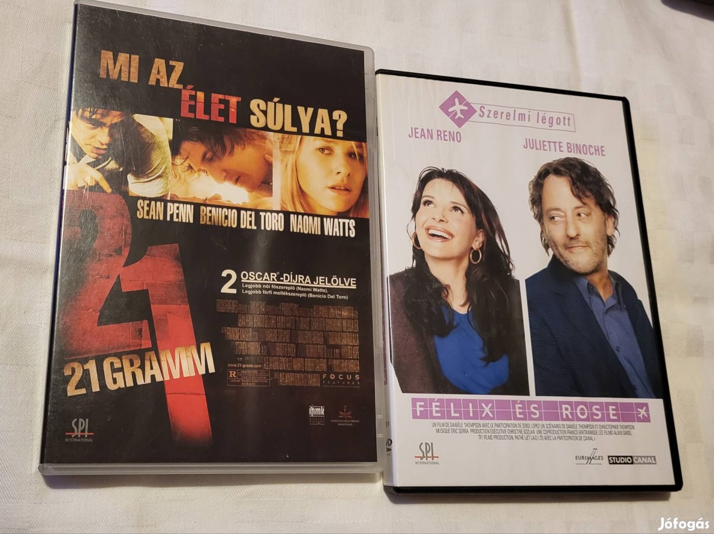 2 db különböző DVD filmcsomag. 