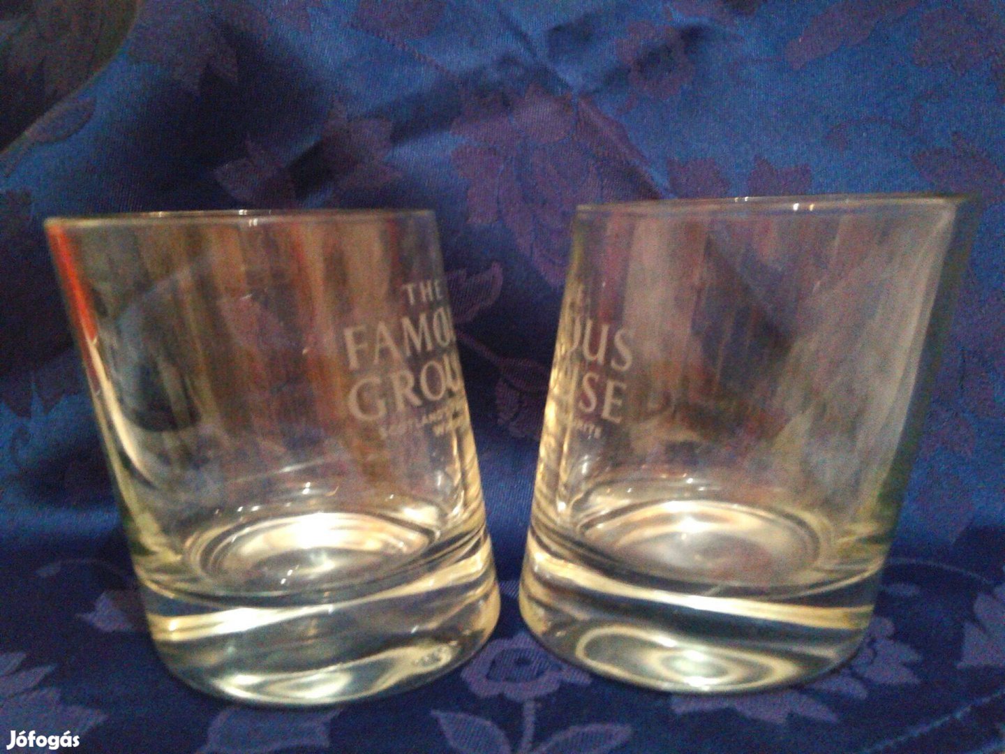 2 db limitált kiadású Famous Grouse whiskys pohár egyben
