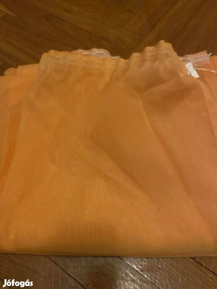 2 db sötétellő anyagSárga organza függöny