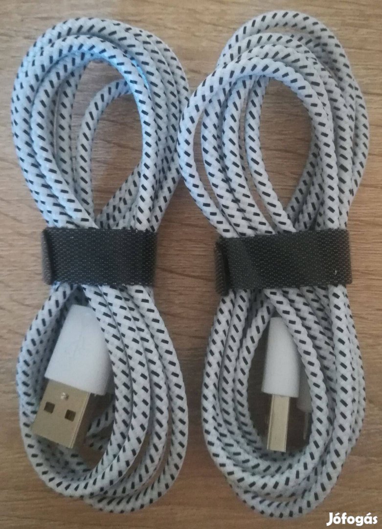 2 db szövetborítású micro USB-s adatkábel