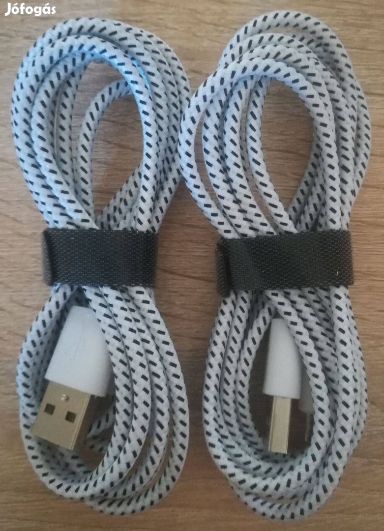 2 db szövetborítású micro USB-s adatkábel