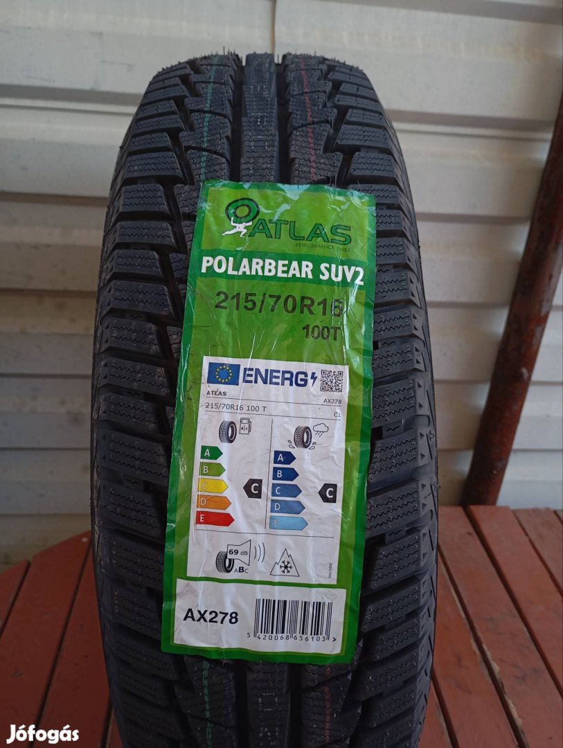 2 db új Atlas Polarbear SUV 2 215/70 R16 100T téligumi