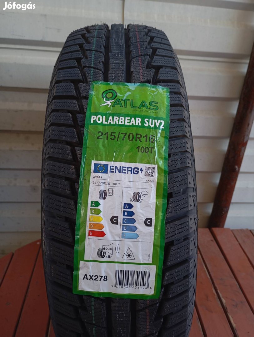 2 db új Atlas Polarbear SUV 2 215/70 R16 100T téligumi