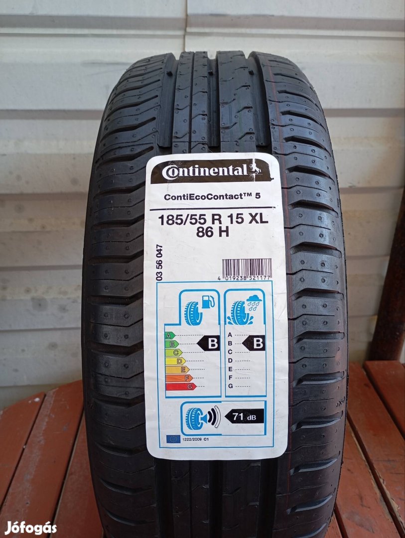 2 db új Continental Contiecocontact 5 185/55 R15 86H XL nyárigumi