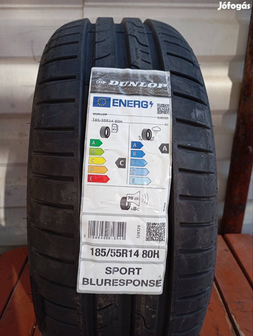 2 db új Dunlop Sport Bluresponse 185/55 R14 80H nyárigumi