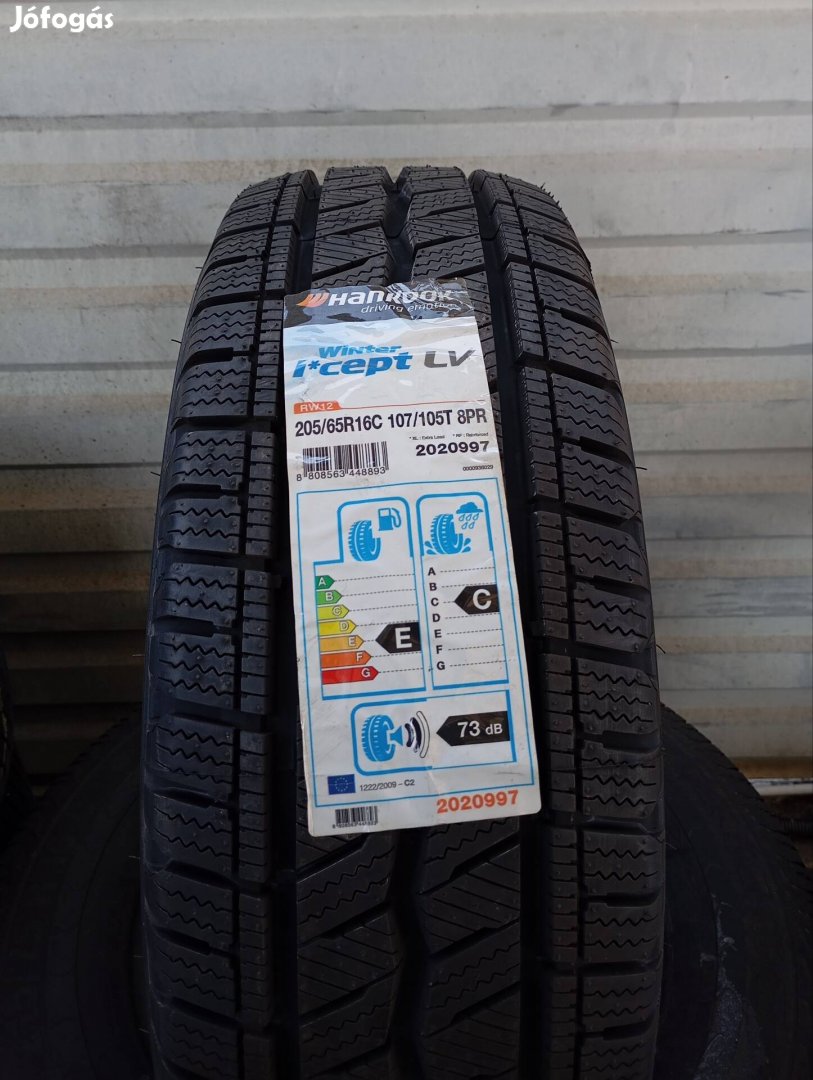 2 db új Hankook Winter icept LV RW12 205/65 R16C 107/105T téligumi