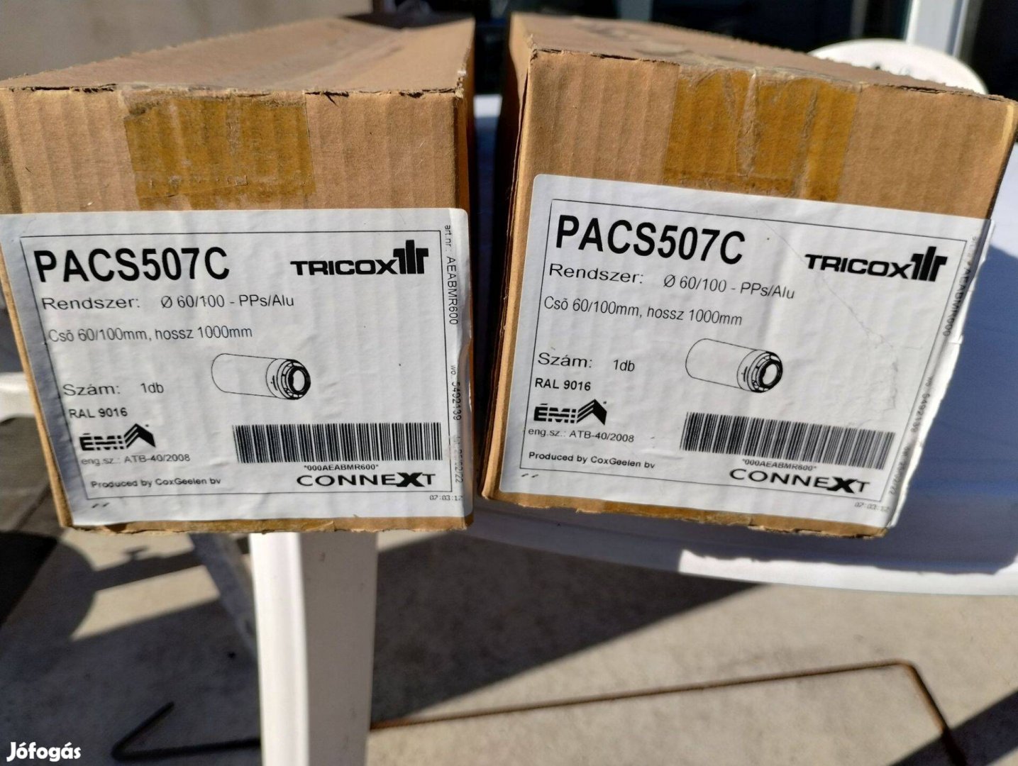 2 db új Tricox PACS507C füstcső