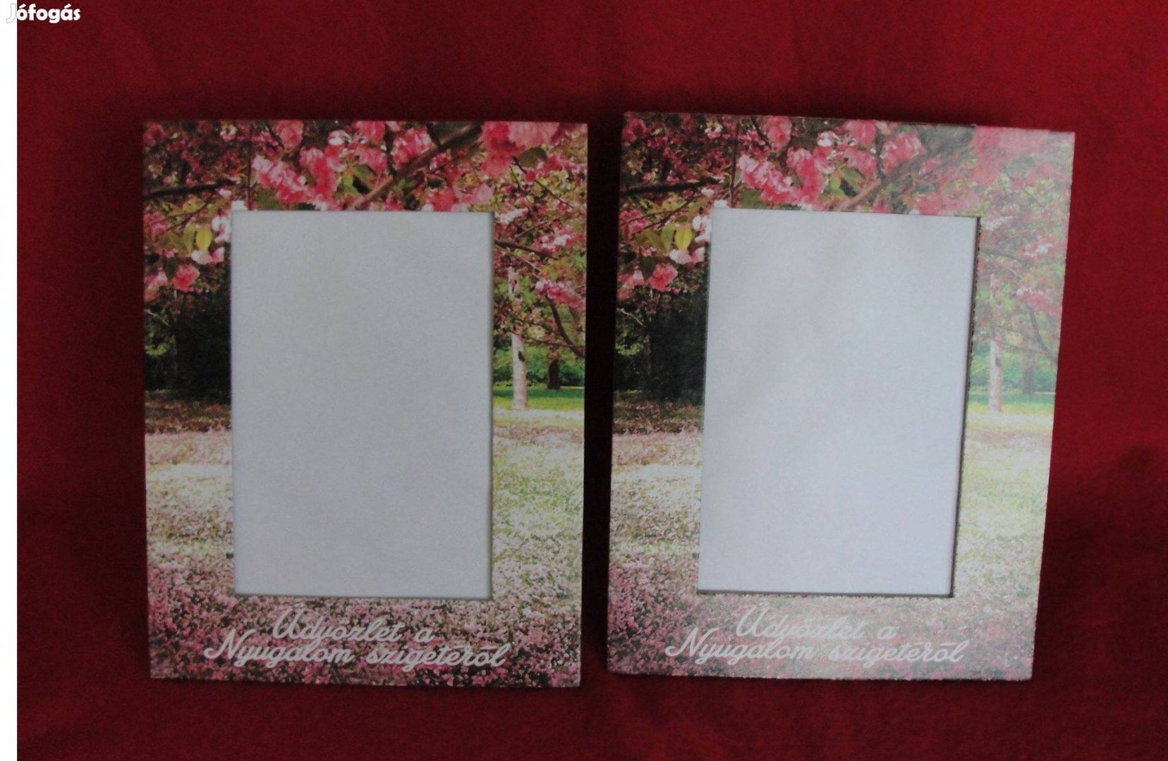 2 db új papír képkeret akasztóval, támasztóval 1621 cm