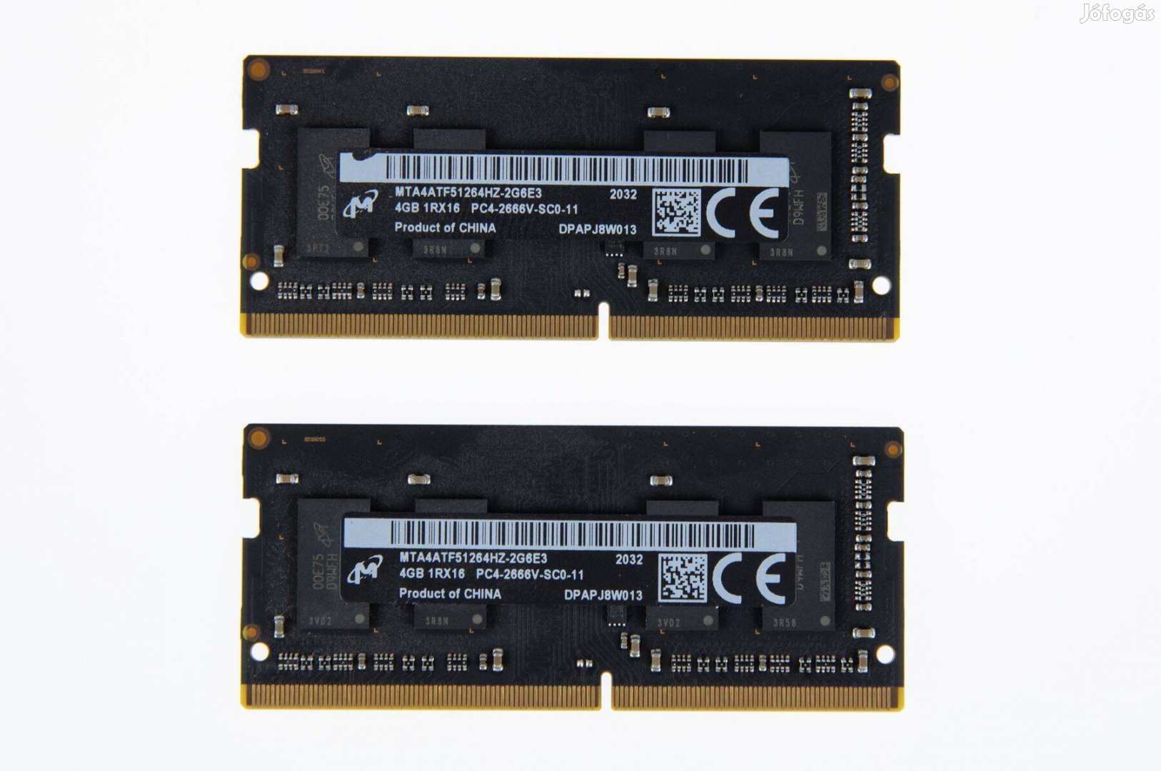 2 db vadi SO-DIMM DDR4-2666 2x 4GB RAM memória