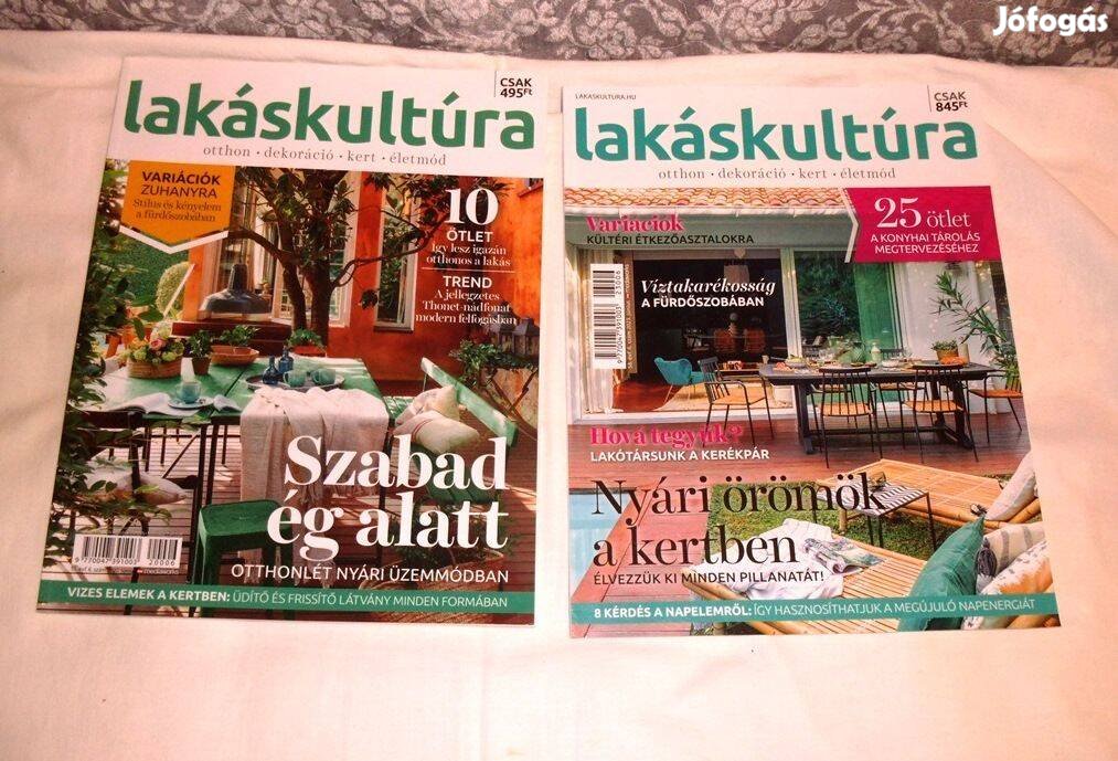 2 db vadonat új Lakás kultúra magazinok